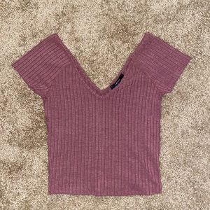 Forever 21 off the shoulder crop top